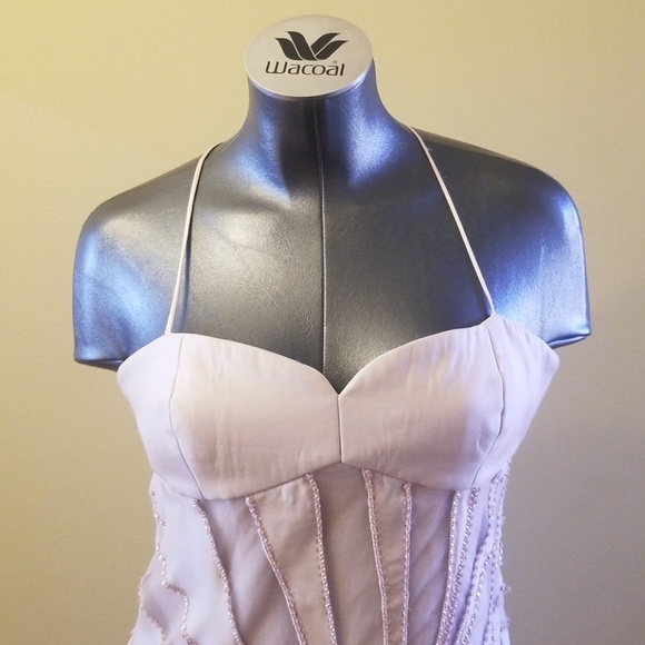 👗Armani Beaded Organza Evening Cocktail Dress - Picture 3 of 7